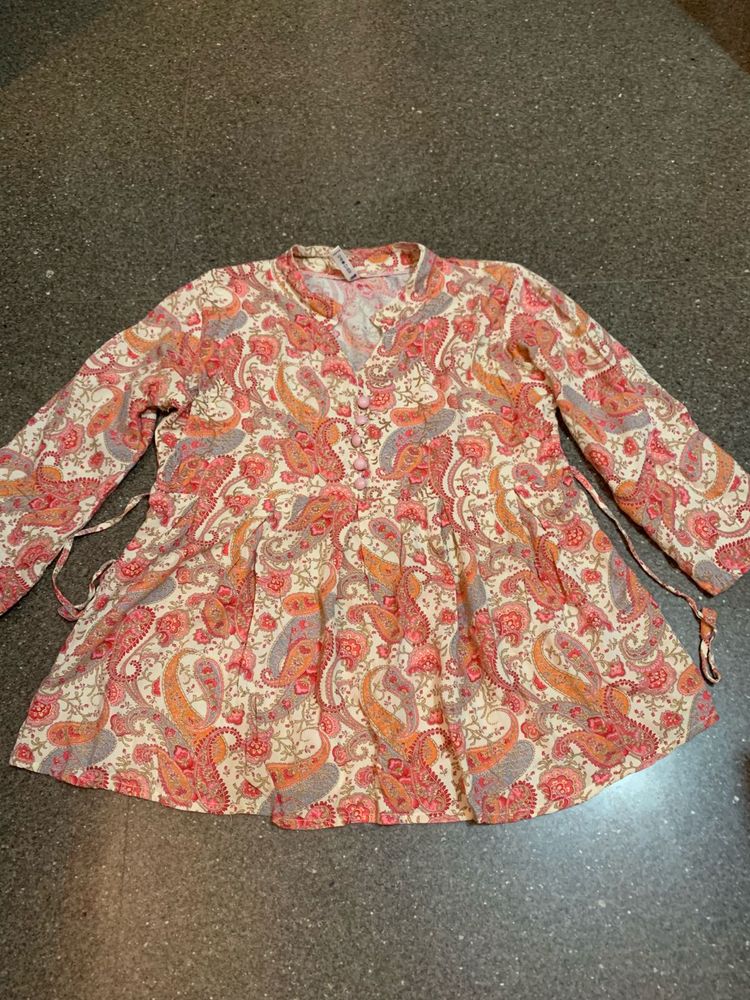Pink short kurti