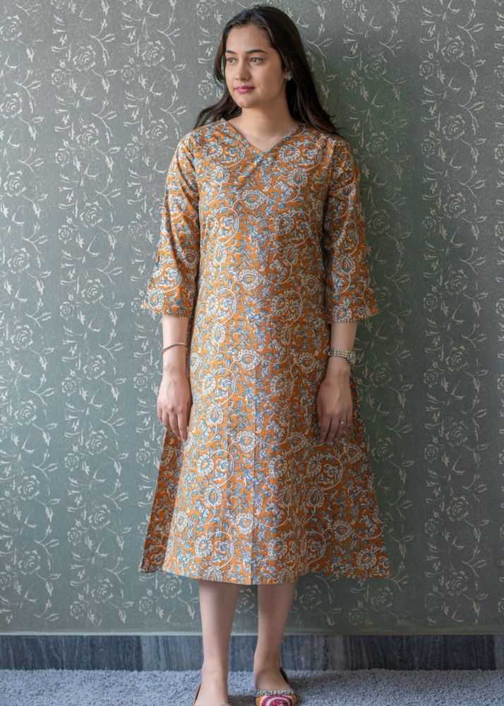 Floral Print Midi Dress