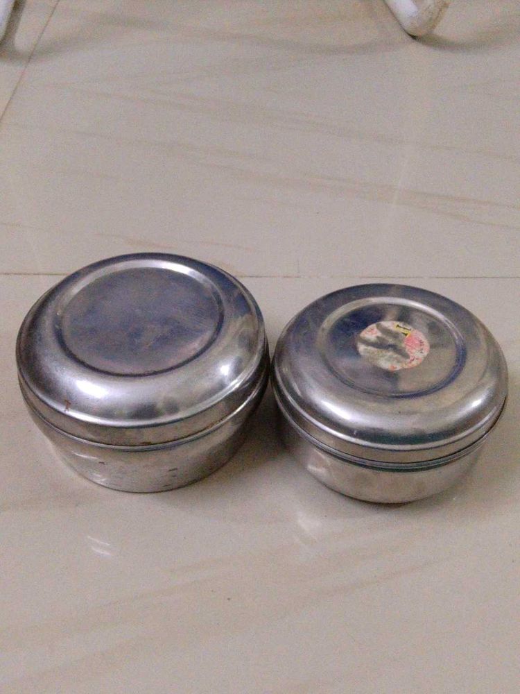 Stainless Steel Tiffin Containers - Set of 2