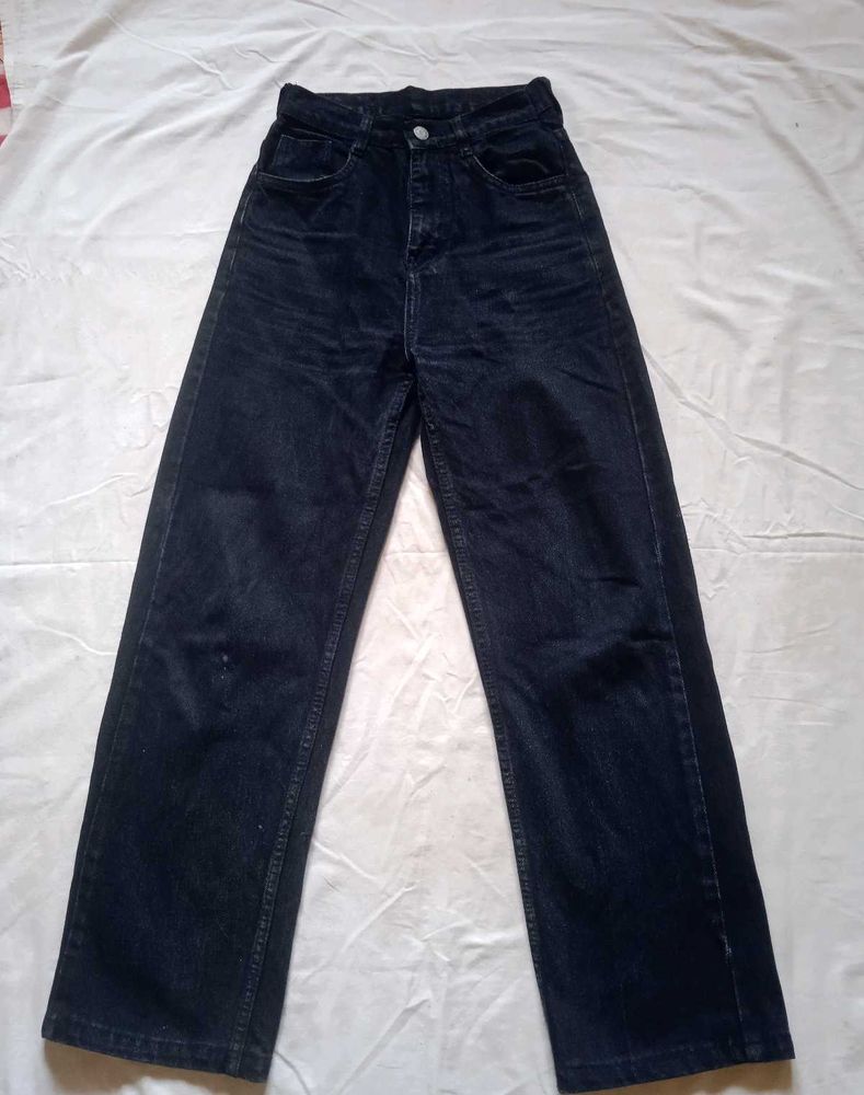 Dark Black Wash Denim Jeans