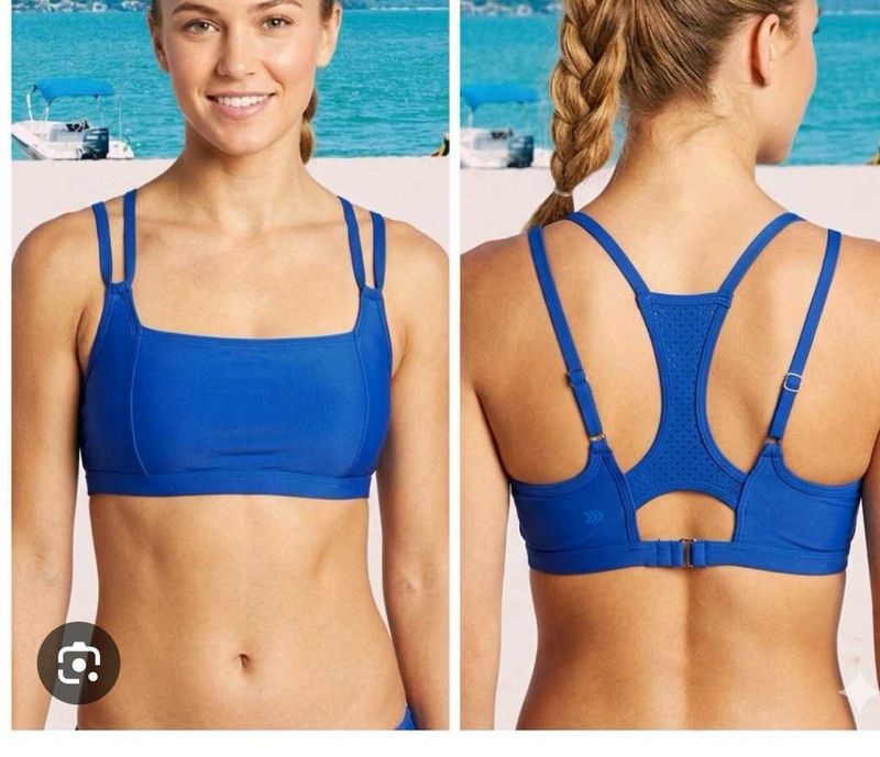 Blue Bikini Top