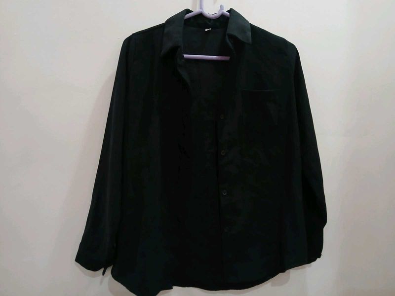 Classic Black Button-Down Shirt