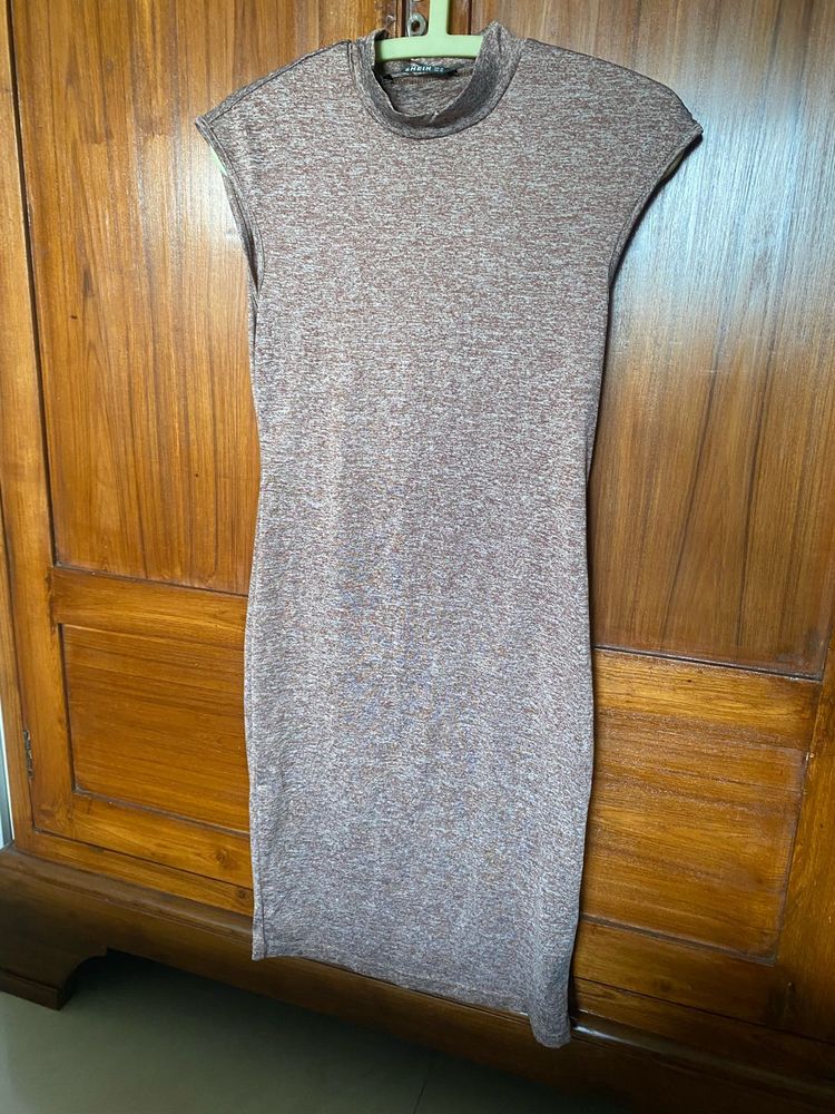 Sleeveless Mock Neck Knit Dress