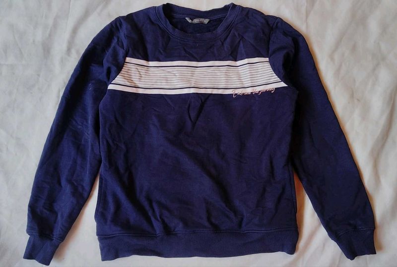 Navy Striped Sweatshirt