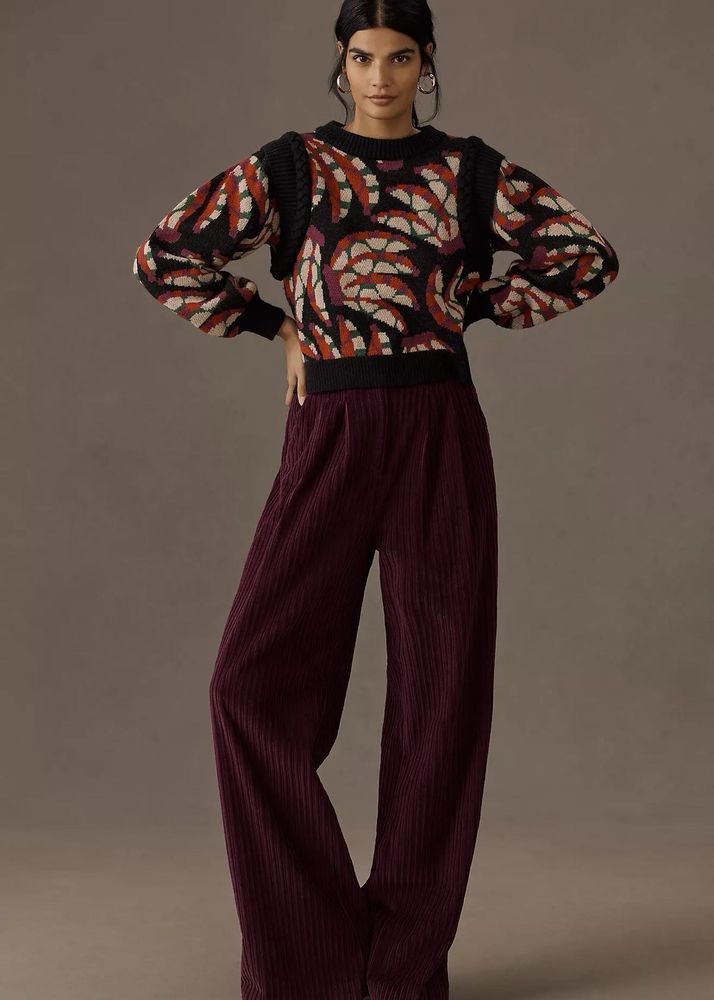 FARM RIO  Banana Dots Pullover Sweater