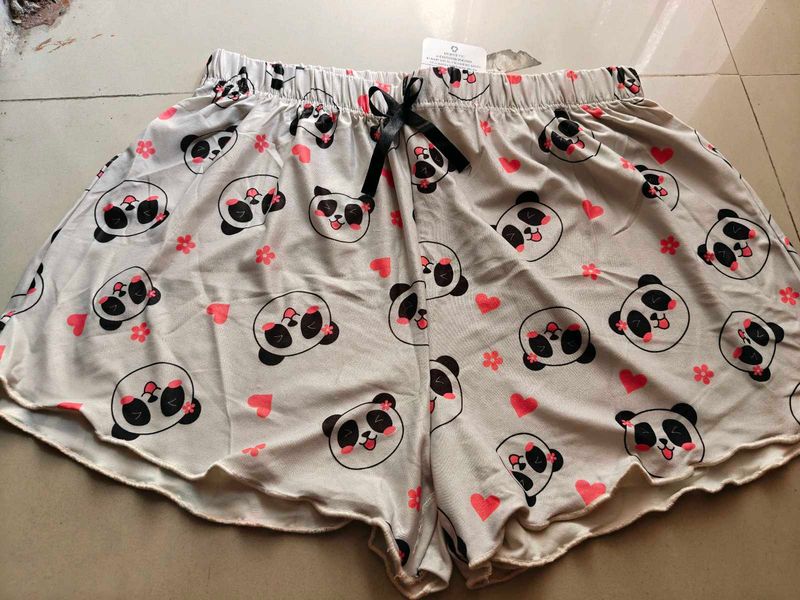 Cute Panda Pajama Shorts