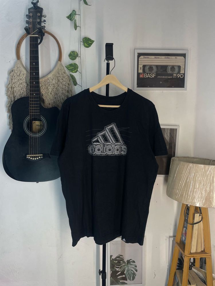 Adidas Black Graphic T-Shirt