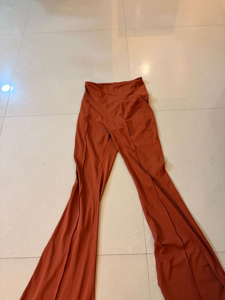 Stylish Flared Orange Pants