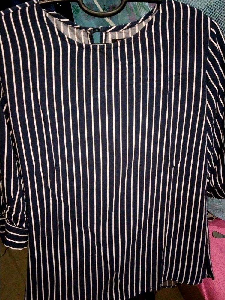 Striped Blouse - Navy &amp; White