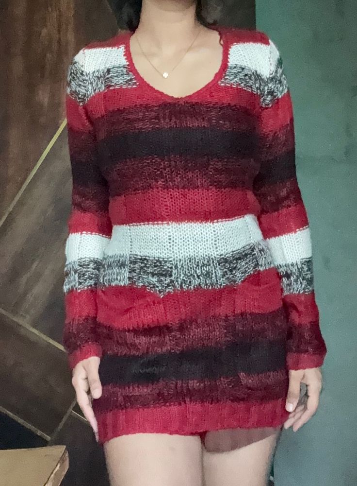 Cozy Striped Knit Sweater