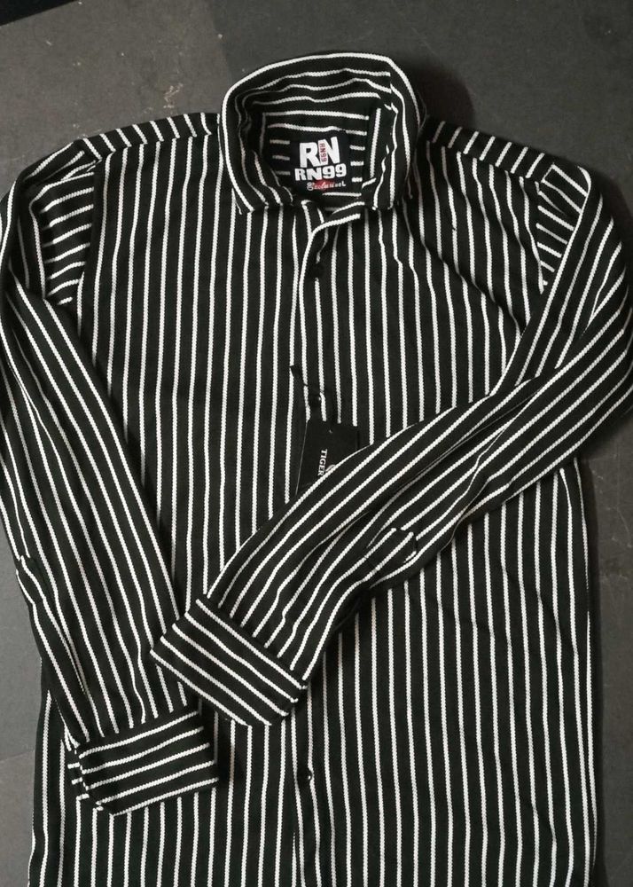 RN99 Exclusive Premium Striped Shirt – Full Sleeve