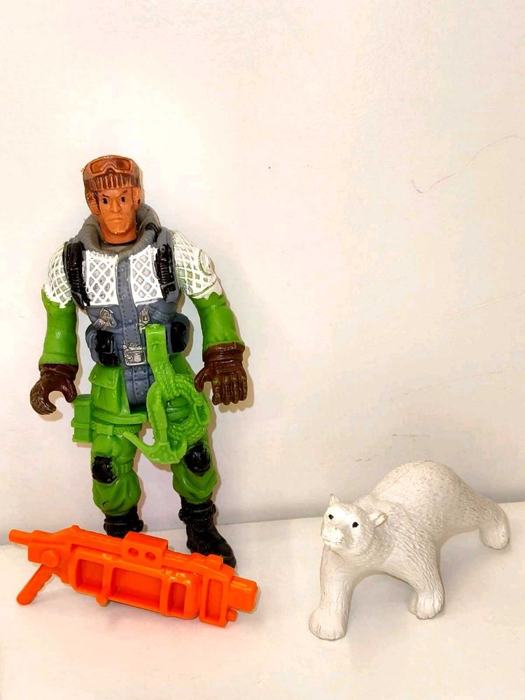 Action Figure with Polar Bear Toy Set