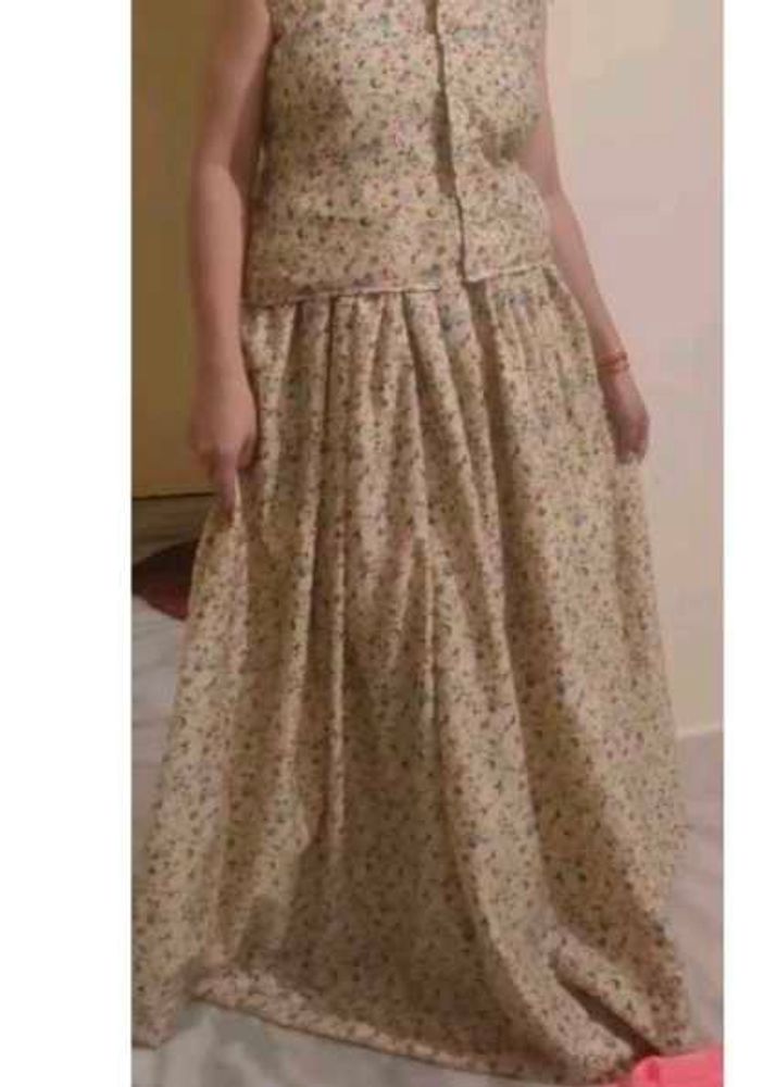 Floral Print Maxi Dress Set