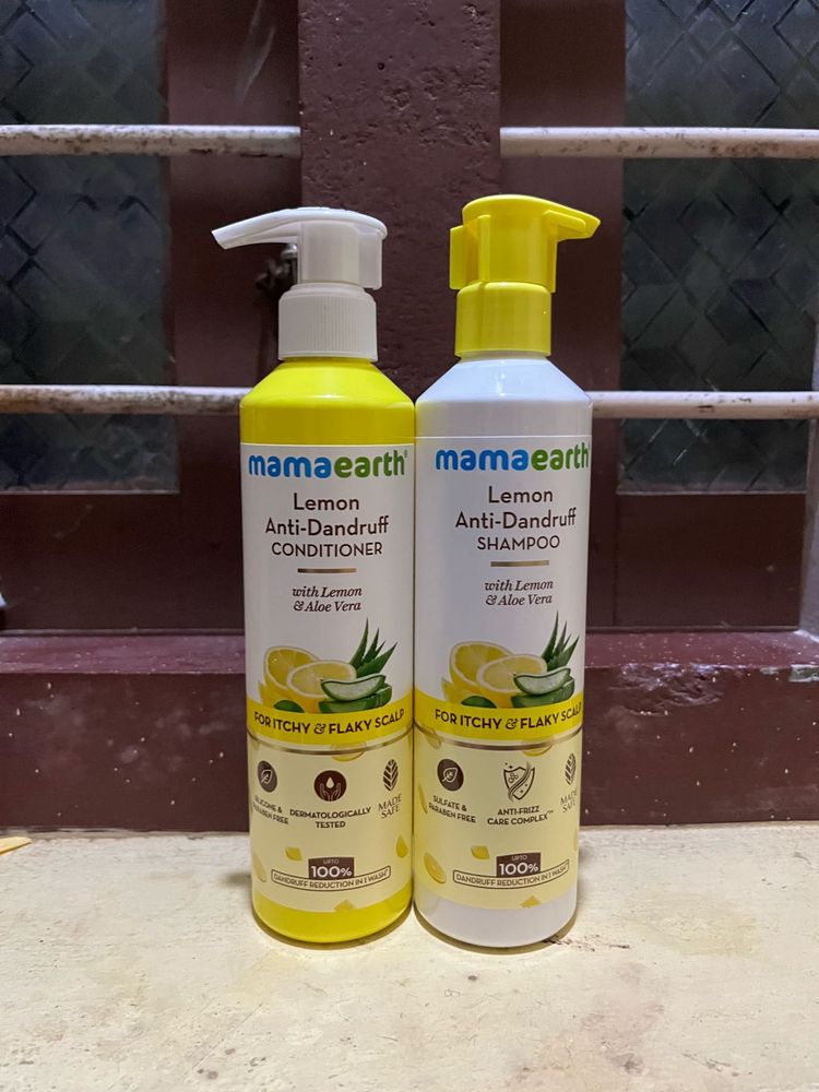Mamaearth Lemon Anti-Dandruff Shampoo &amp; Conditione
