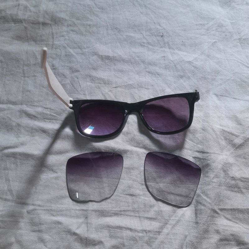 👓COMBO 1 Sunglasses Without 1 Glasses Temple + 1 Pairs Of Lenses For Women, Men &amp; Unisex Sunglasses, Eyewear.