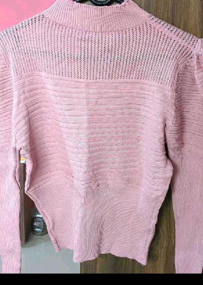 Chic Pink Knit Sweater