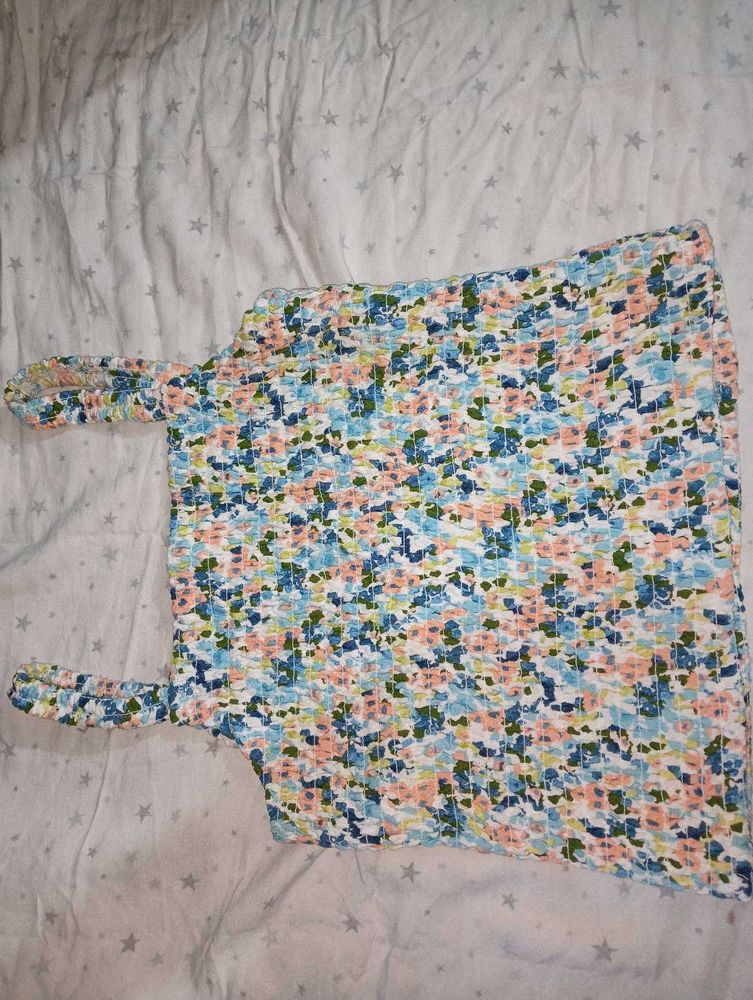 multi colour crop top