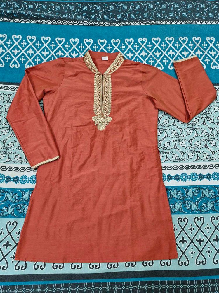 Boy's Embroidered Kurta