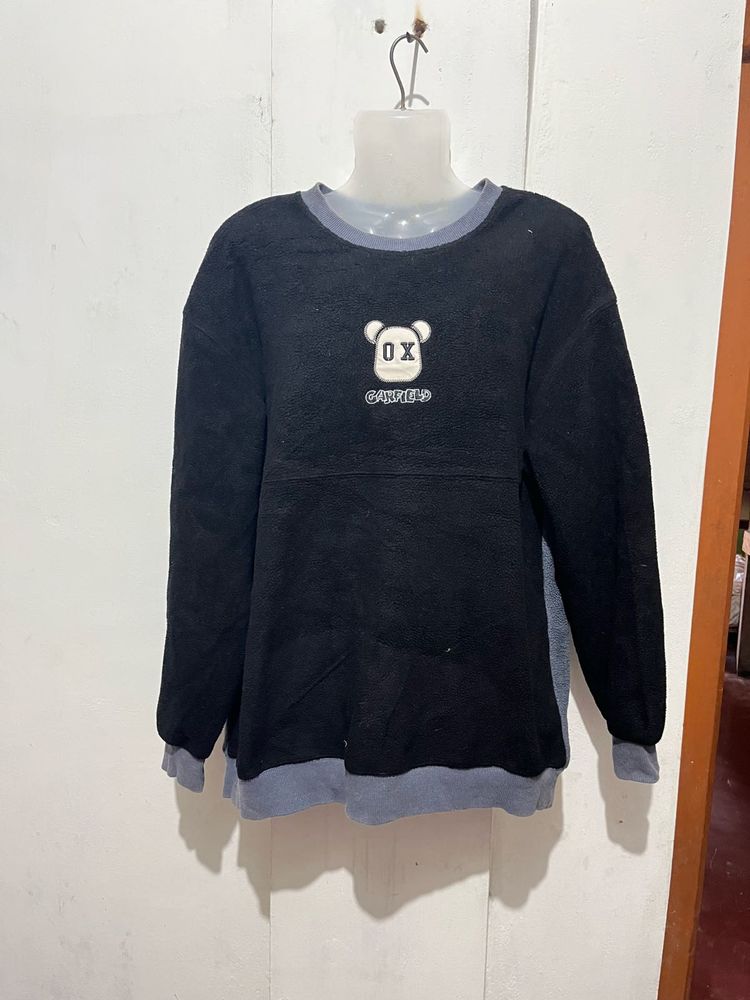 Cute Bear Graphic Crewneck Sweatshirt
