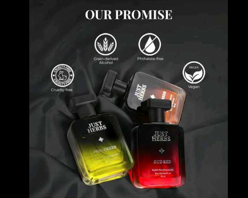 Just Herbs Perfume Duo - Oud Red &amp; Duc Green