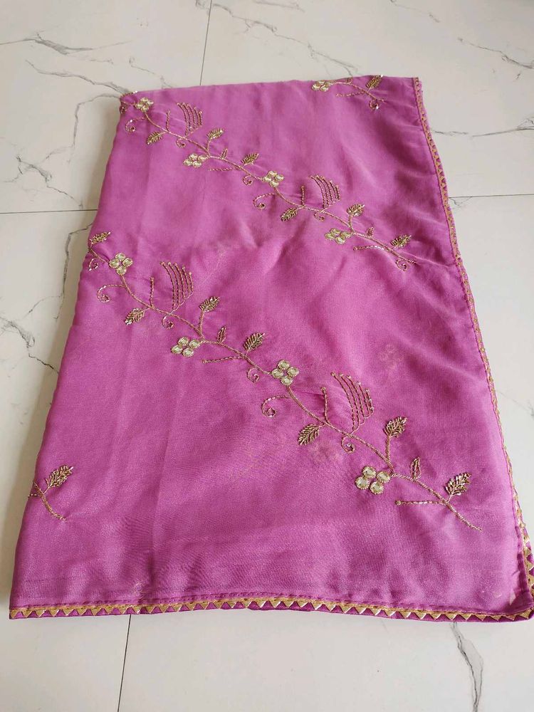 Beautiful Pink Embroidered saree