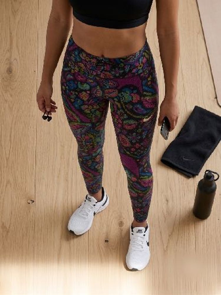 Vibrant Patterned Athleisure Leggings