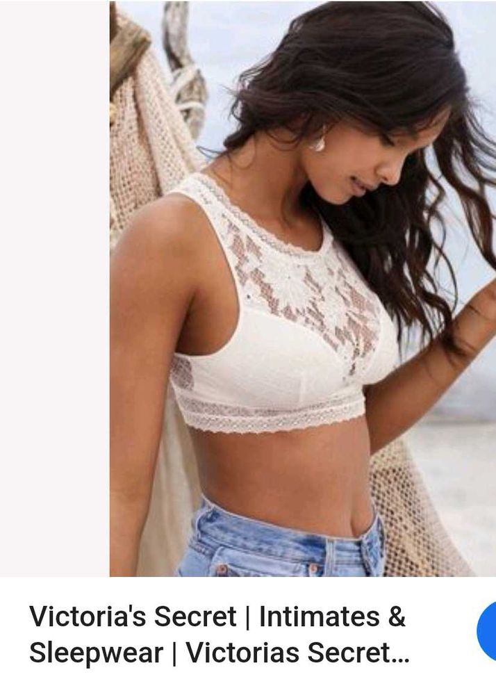 Victoria's Secret White Lace Bralette