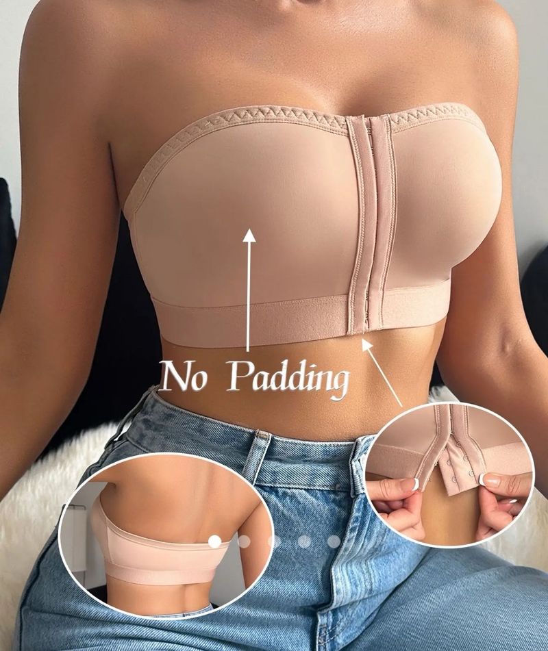 Strapless Front Closure Comfort Bra