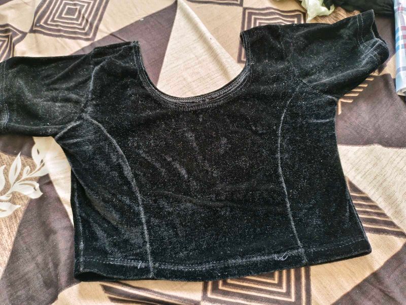 Black Velvet Blouse