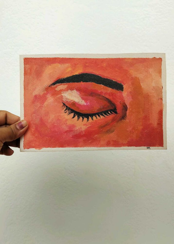 Crimson Dream Eye Painting