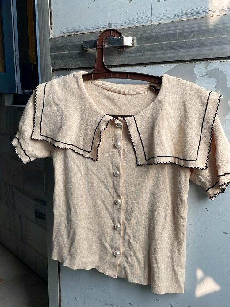 Formal Ribbed Top