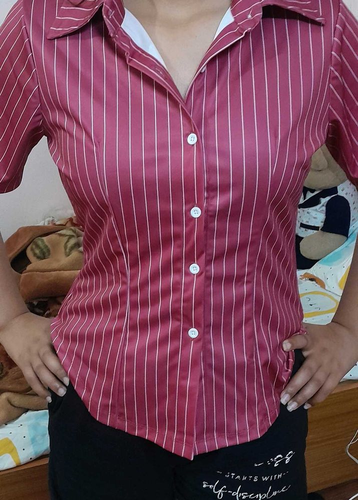 Striped Button-Up shirt