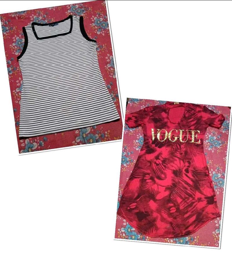 Vogue &amp; Striped Tank Top Bundl
