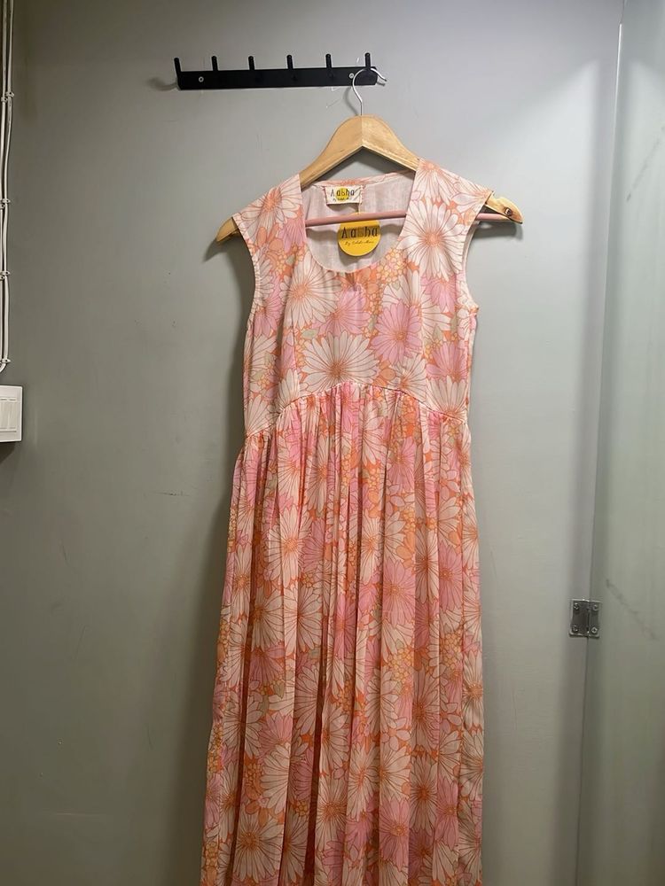 Vintage Floral Maxi Dress