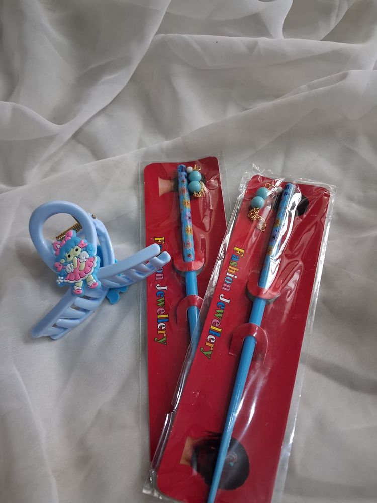 Cute Blue Hair Clips &amp; Hairpins