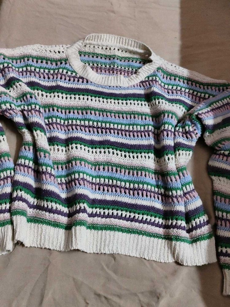 crochet oversized top