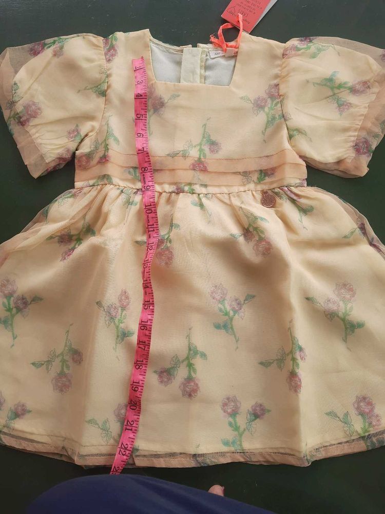 Designer New 2-3 Years Puff Girl Frock