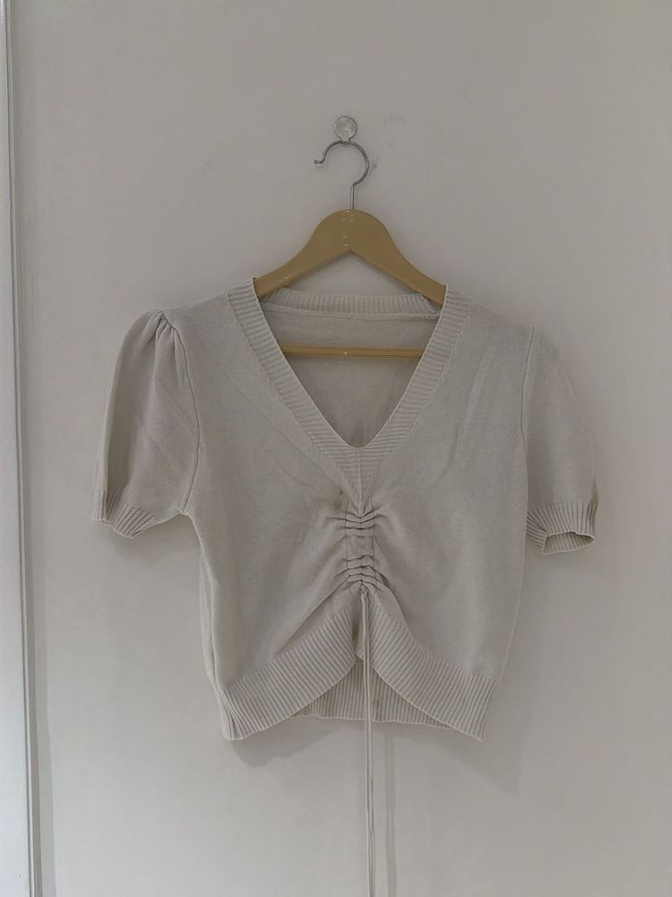 Cute Cinched Cropped Top