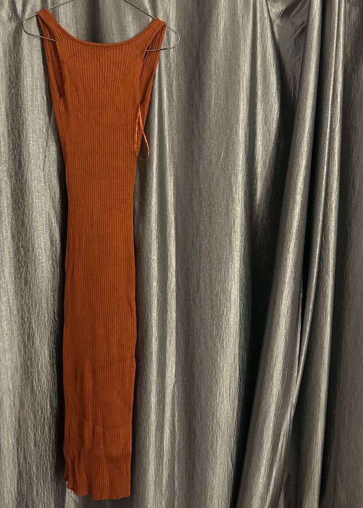 Ribbed Knit Maxi Dress