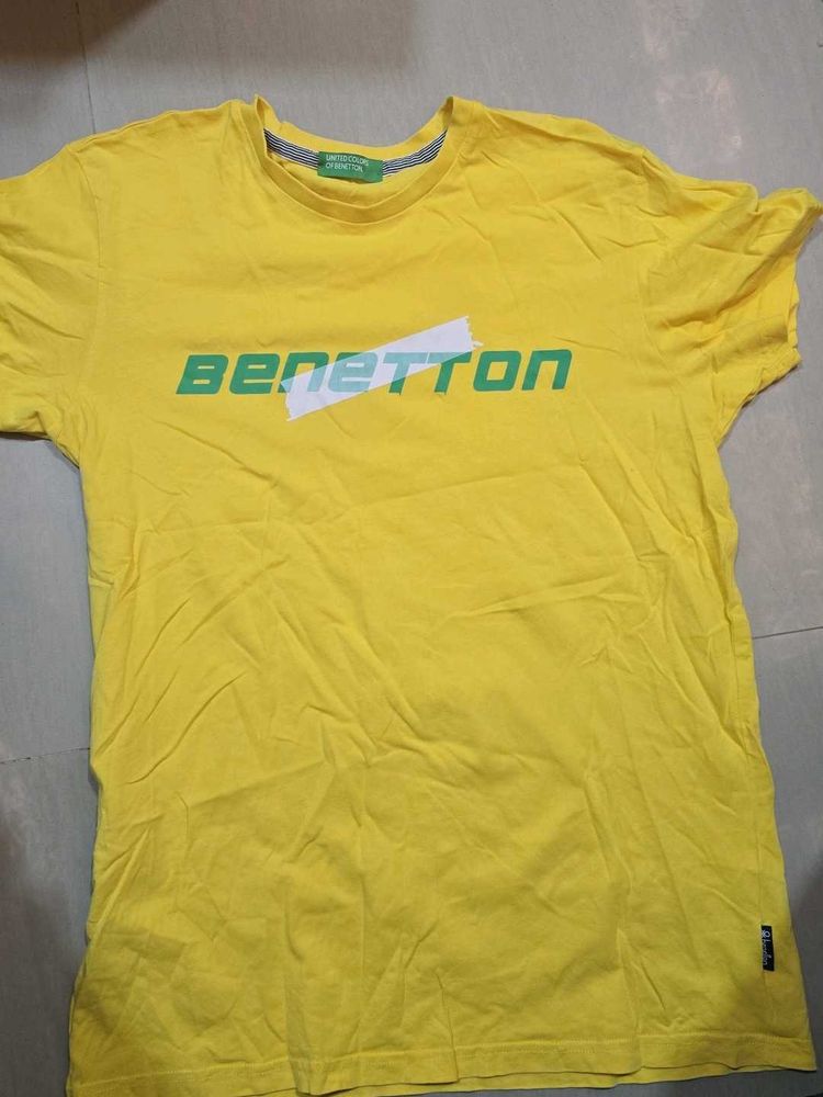 Benetton Yellow T-Shirt