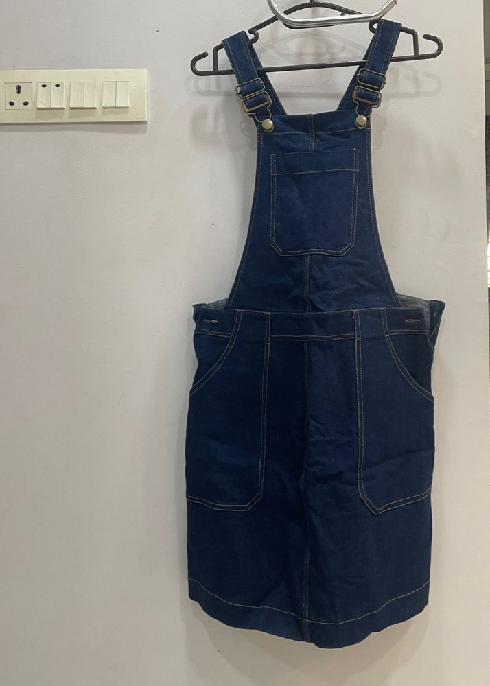 Denim Pinafore Dress