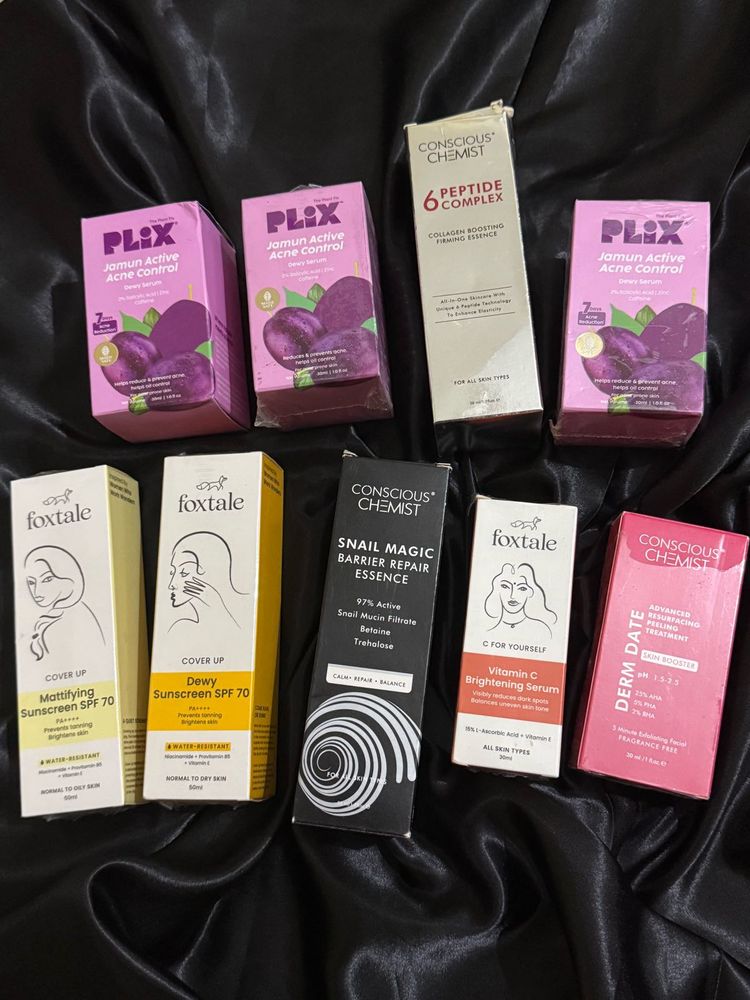 Skincare Bundle: Plix, Foxtale &amp; Conscious Chemist