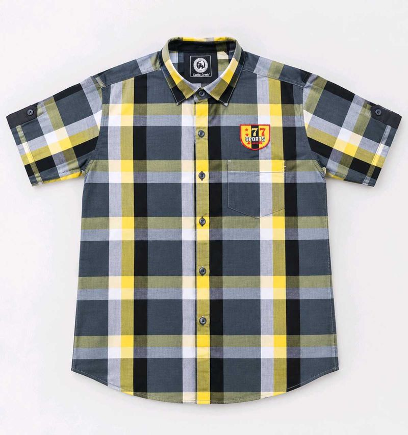 Men's Plaid Short Sleeve Shirt