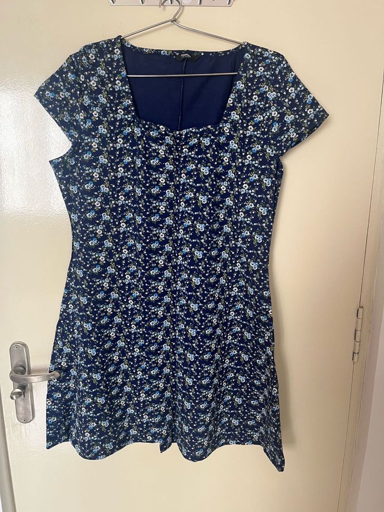 New yousta Navy Blue Floral Mini Dress