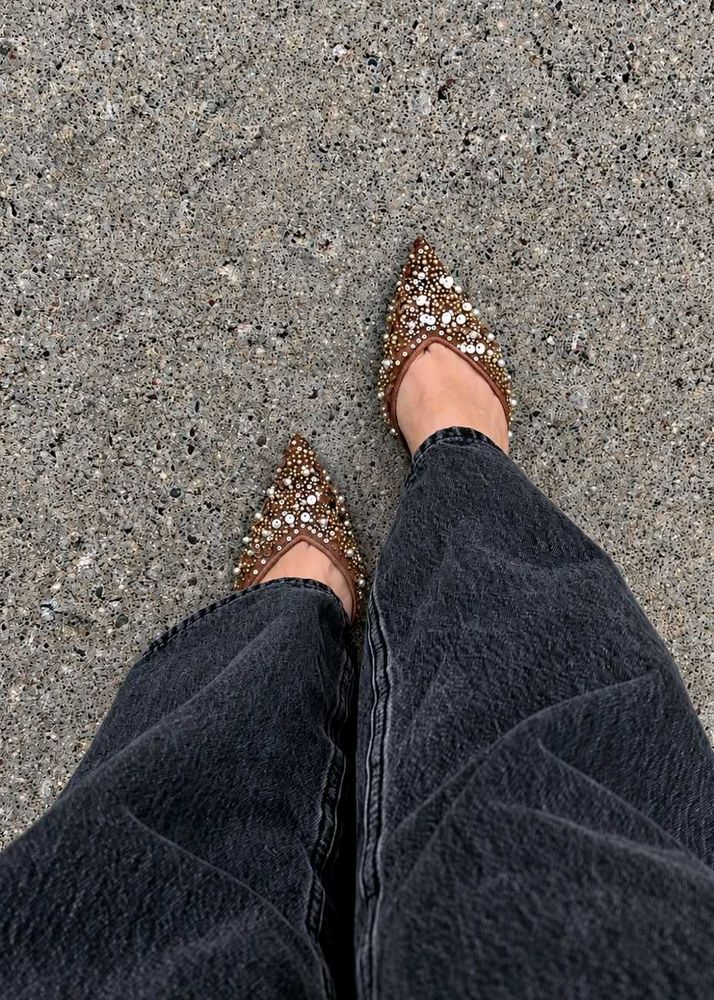 ZARA Embellished Heels (new)