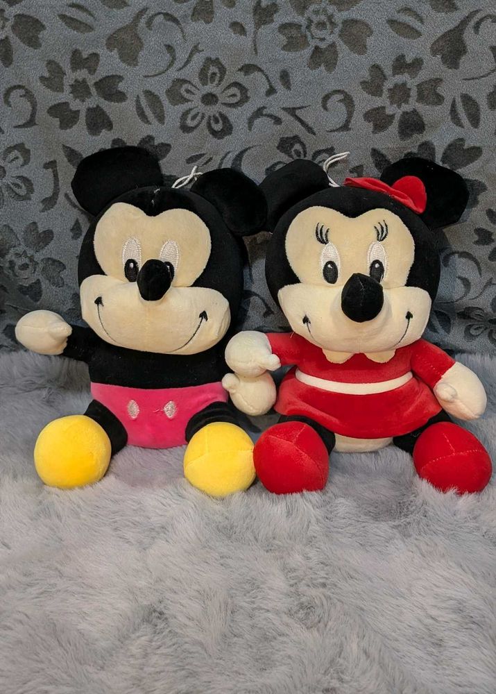 Mickey &amp; Minnie Mouse Plush Toy Set