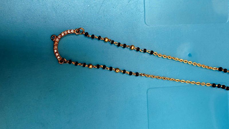 Elegant Gold Mangalsutra with CZ