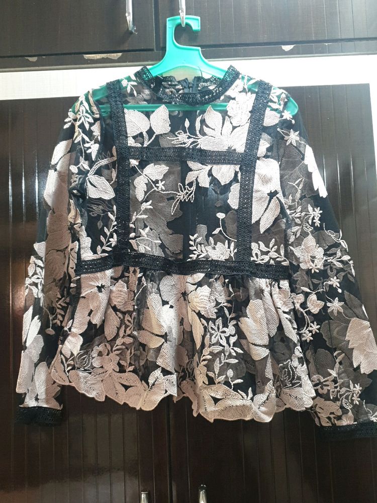 Frock Style Netted Party Top