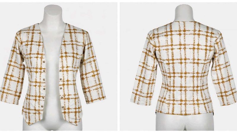 Classic Plaid Button-Up Blouse