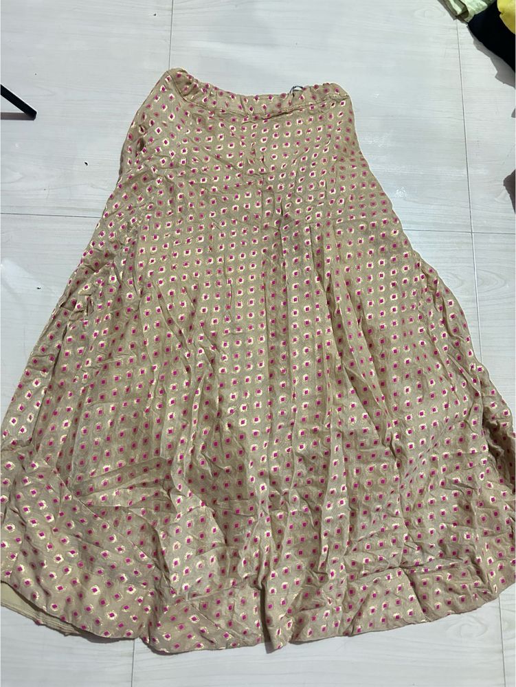 Boho Print Maxi Skirt